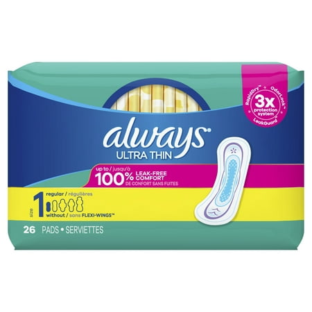 Always - Pads - Ultra Thin - Size 1 - 26 Ct