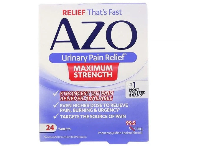 Azo - Tablets - Fast Relief For Urinary Pain - 24 Ct