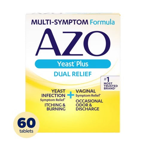 Azo - Tablets - Yeast Infection Relief - 60 Ct