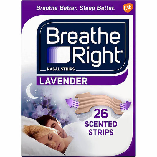 Breathe Right Strips - Lavender Scented - Tan - 26 Strips