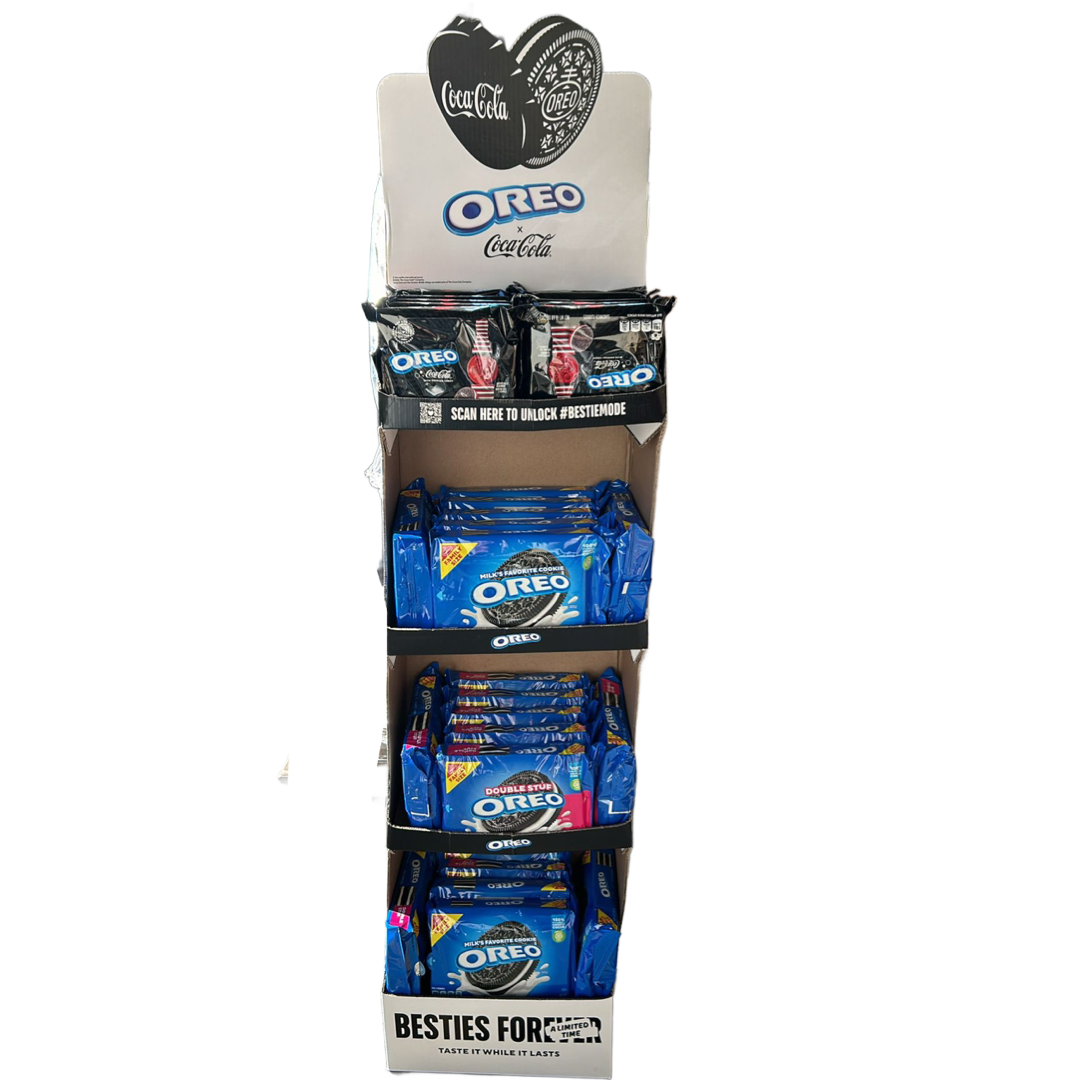 30Pk NABISCO OREO FAMILY SIZE DISPLAY 15.3oz