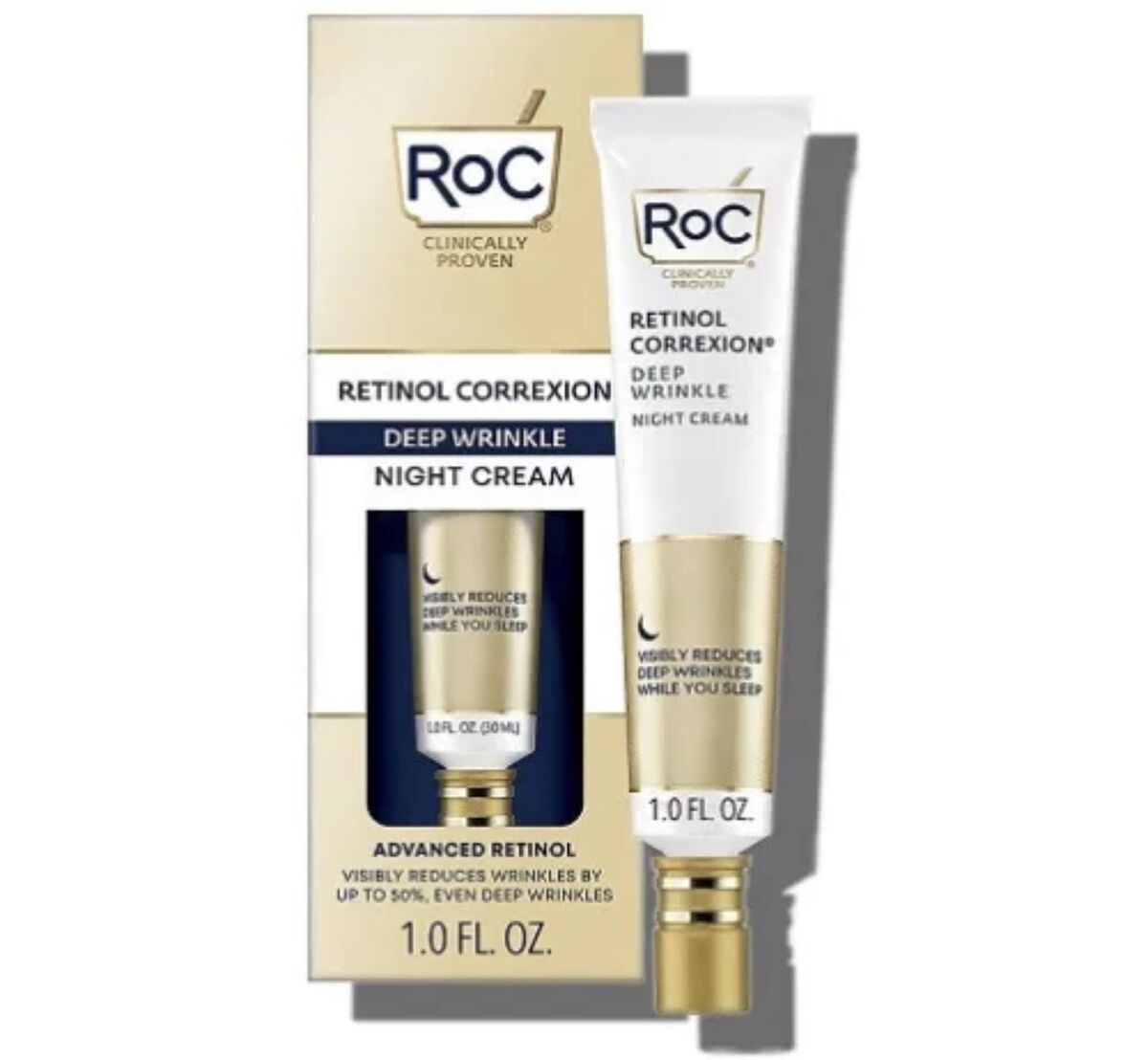 Roc - Retinol Correxion Deep Wrinkle Anti-Aging Night Cream - 1 Fl.Oz