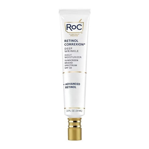 Roc - Retinol Correxion Deep Wrinkle Daily Face Moisturizer With Sunscreen Spf 30 - 1 Ounce