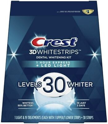 Crest - Whitestrips - 1 Hour Express + Led - 38 Strips