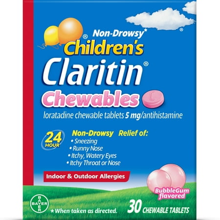 Claritin - Children Bubblegum Flavored 30 Chewable Tablets