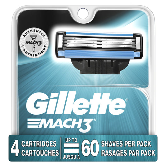 Gillette Blade Refill - Mach3 - 4 Cartridges