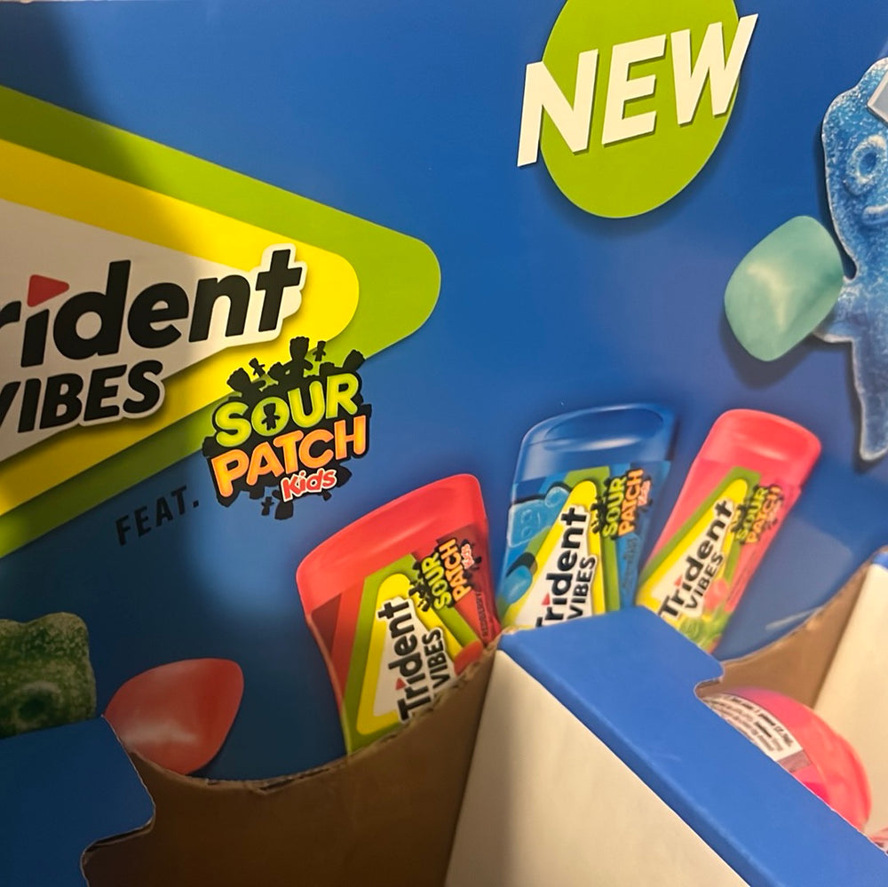 TRIDENT VIBES SOUR PATCH DISPLAY  40 pack