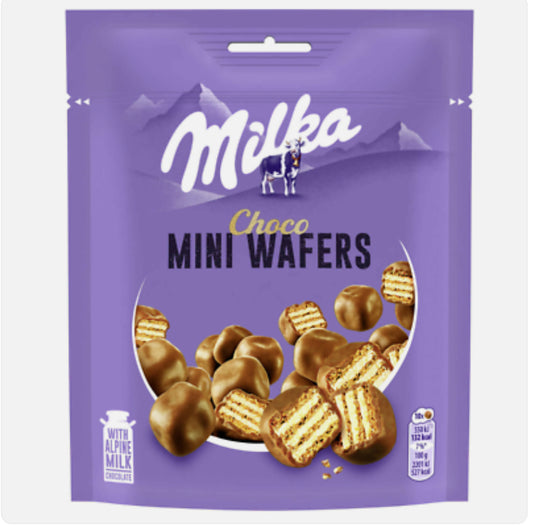 NEW Milka Choco Mini Wafers 110g 8pk