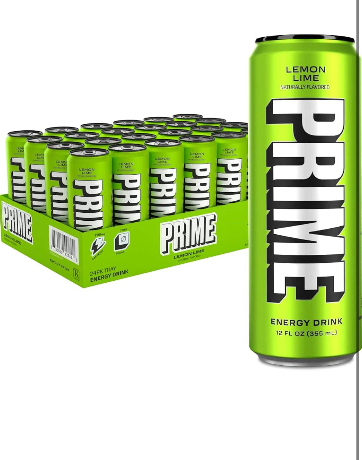 LEMON LIME PRIME ENERGY CAN 24/12