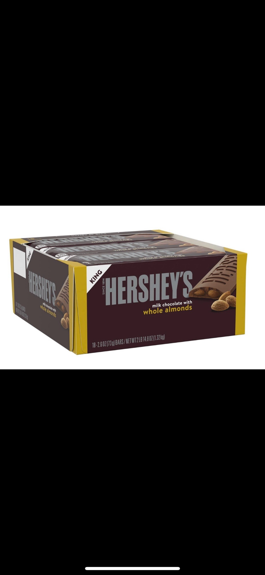 18CT HERSHEY’s Almond King Size 2.6oz