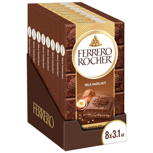 FERRERO ROCHER Ferrero Bars with Almond & Hazelnut  8 pack