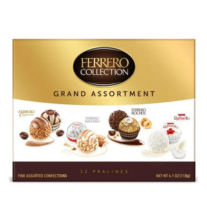 FERRERO ROCHER Grand Assortment 4.1oz 12 pack