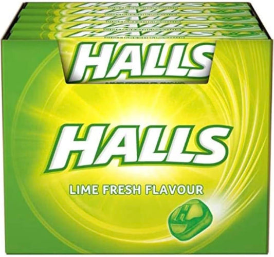 HALLS COUGH DROPS Lime  20 pack