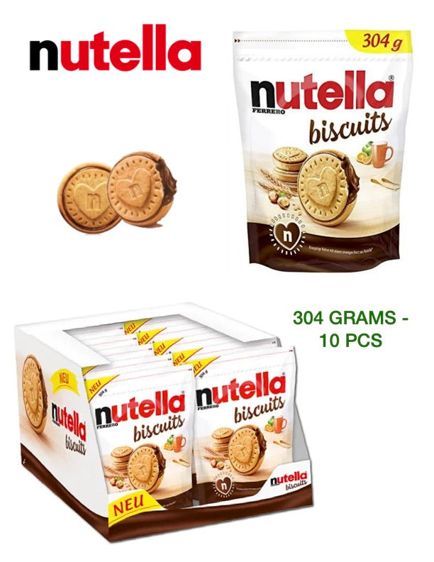 NUTELLA Biscuits large bags 304 g 10 pack