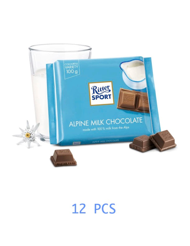 RITTER SPORT Alpine Milk 12 pack