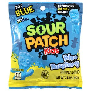 SOUR PATCH KIDS Blue Raspberry 8oz  12 pack