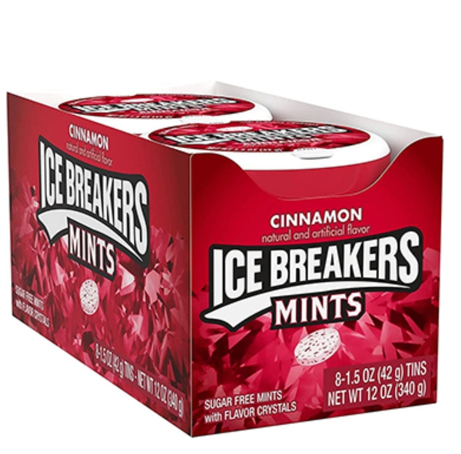 ICE BREAKERS CINNAMON MINTS 8 PACK