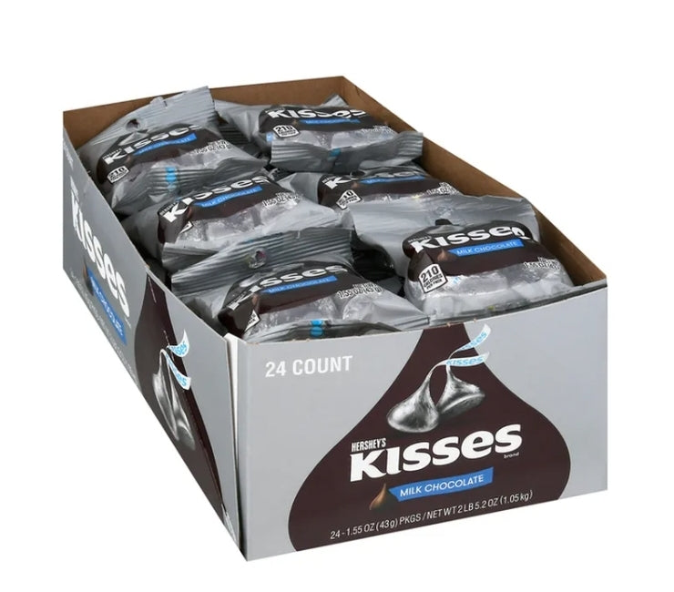 HERSHEY'S Kisses Milk Chocolate 24 count 1.55oz