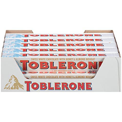 TOBLERONE Swiss White Chocolate with Honey & Almond  20 pack