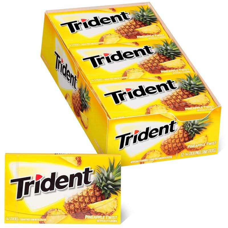 TRIDENT Pineapple Twist  12 pack