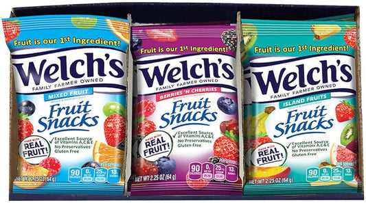 WELCH'S 2.25oz Assorted 16pk